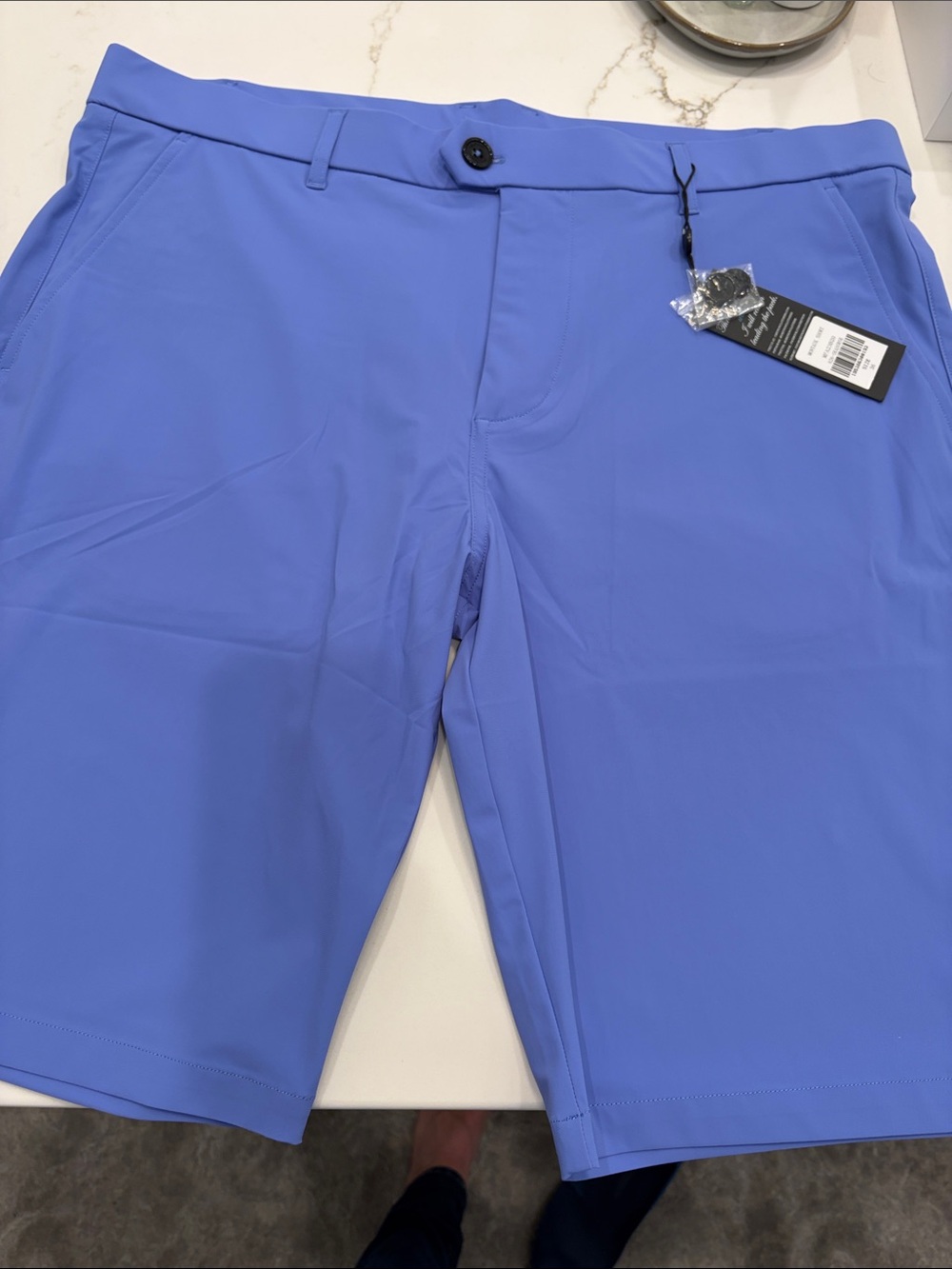 Greyson Purple/Blue Montauk Men's Performance golf Stretch Shorts - size 36